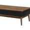 Armen Living Amigo Black Veneer and Walnut Wood Coffee Table LCAGCOWA - alternate 2